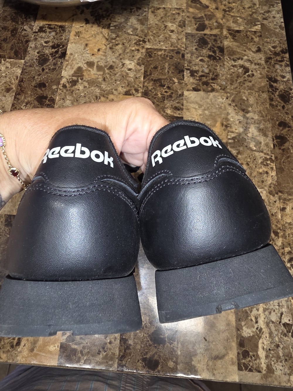 Reebok Black Athletic Lace-Up Sneakers - Picture 3 of 4